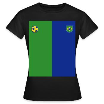 Brésil Brésil Maillot brésilien Rio de Janeiro - T-shirt Femme - noir - Devant - AI Model Female 172 dark (172cm)