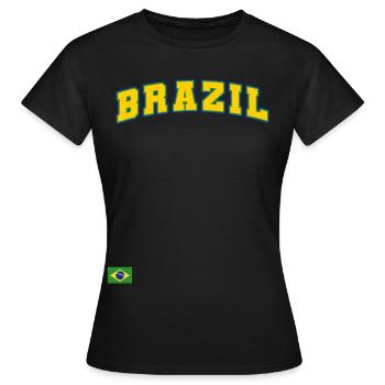 Brasilien Brazil shirt Brasilianer Rio de Janeirao - Frauen T-Shirt - Schwarz - Vorne - AI Model Female 172 dark (172cm)