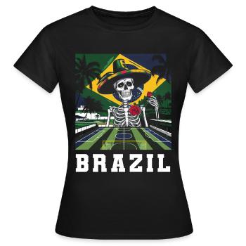 Brésil Brésil Maillot brésilien Rio de Janeiro - T-shirt Femme - noir - Devant - AI Model Female 172 dark (172cm)