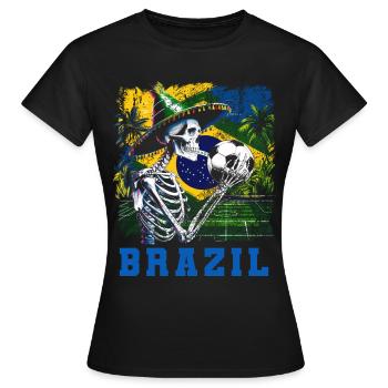 Brésil Brésil Maillot brésilien Rio de Janeiro - T-shirt Femme - noir - Devant - AI Model Female 172 dark (172cm)