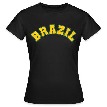 Brazil Brazil shirt Brazilian Rio de Janeirao - Women's T-Shirt - black - Front - AI Model Female 172 dark (172cm)