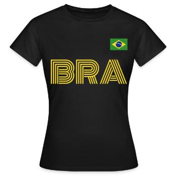 Brazil Brazil shirt Brazilian Rio de Janeirao - Women's T-Shirt - black - Front - AI Model Female 172 dark (172cm)
