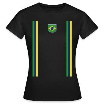 Brésil Brésil Maillot brésilien Rio de Janeiro - T-shirt Femme - noir - Devant - AI Model Female 172 dark (172cm)