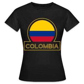 Colombie Colombie Medellín Vacances Bogota Cali - T-shirt Femme - noir - Devant - AI Model Female 172 dark (172cm)