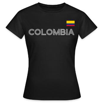 Colombie Colombie Medellín Vacances Bogota Cali - T-shirt Femme - noir - Devant - AI Model Female 172 dark (172cm)