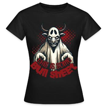 Frecher Stier Mit Spruch Für Humorvolle Anlässe - Frauen T-Shirt - Schwarz - Vorne - AI Model Female 172 dark (172cm)