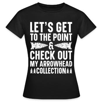 Arrowheads Collectible Arrowheads Collection - Women's T-Shirt - black - Front - AI Model Female 172 dark (172cm)