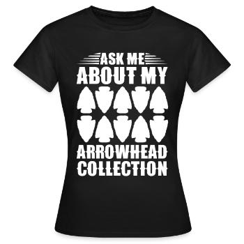 Arrowheads Collectible Arrowheads Collection - Women's T-Shirt - black - Front - AI Model Female 172 dark (172cm)