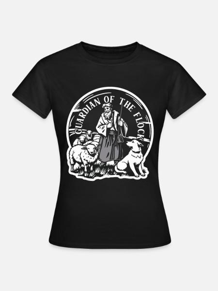 Schafhirte Hirte Guardian of the Flock - Frauen T-Shirt - Schwarz