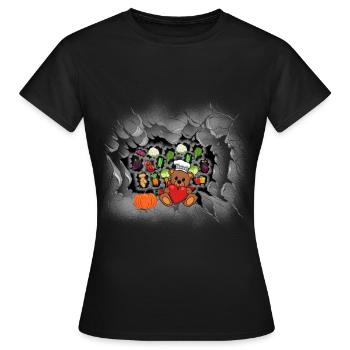 Teddybär Kochkunst Gastgeber Hobbykoch Köche - Frauen T-Shirt - Schwarz - Vorne - AI Model Female 172 dark (172cm)