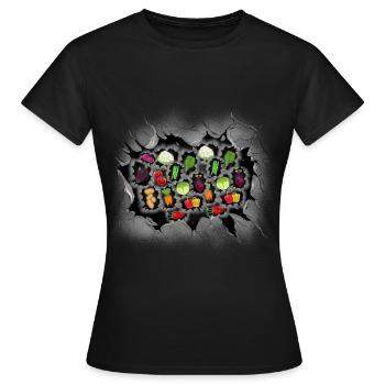 Vegetarier Gemüse Vegetarierin Koch Köchin - Frauen T-Shirt - Schwarz - Vorne - AI Model Female 172 dark (172cm)