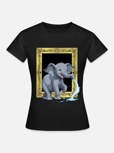Elephant Elephant Trunk - Women's T-Shirt - black