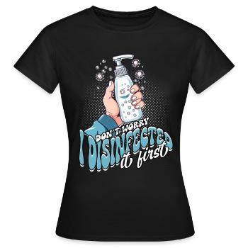 Nuclear phobia Mysophobia - Women's T-Shirt - black - Front - AI Model Female 172 dark (172cm)