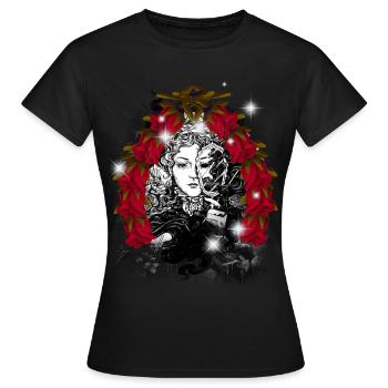 Mystique Magique Conte de fées Conte de fées Personnage Sorcière - T-shirt Femme - noir - Devant - AI Model Female 172 dark (172cm)