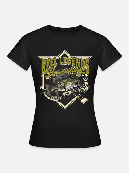 Bogenfischer Bogenfischen Bogenangeln - Frauen T-Shirt - Schwarz