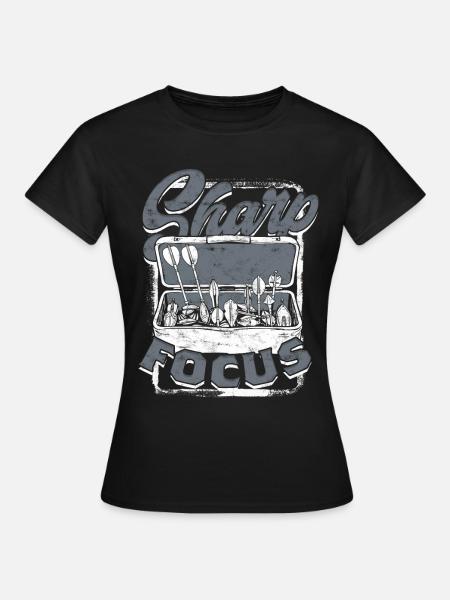 Bogenfischer Bogenfischen Bogenangeln - Frauen T-Shirt - Schwarz