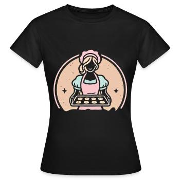 L’art de la pâtisserie pour les boulangers passionnés - T-shirt Femme - noir - Devant - AI Model Female 172 dark (172cm)
