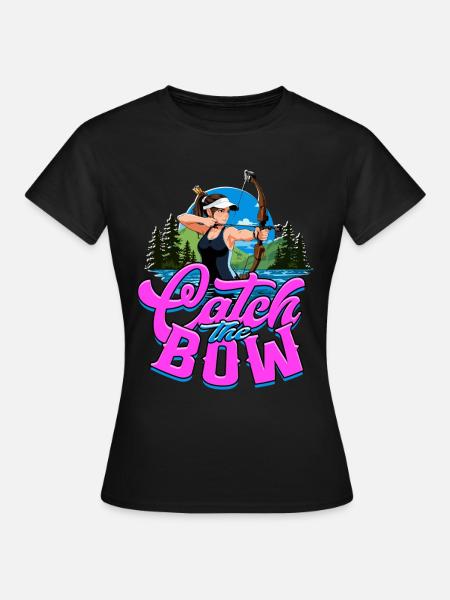 Bogenfischer Bogenfischen Bogenangeln - Frauen T-Shirt - Schwarz