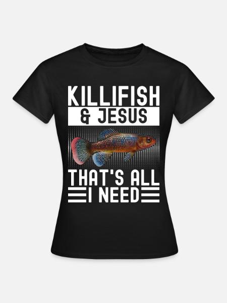 Killifisch Aquarium Fischliebhaber - Frauen T-Shirt - Schwarz