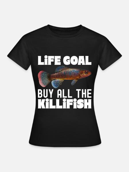 Killifisch Aquarium Fischliebhaber - Frauen T-Shirt - Schwarz