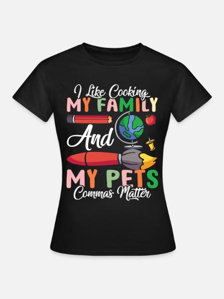 Drôle de professeur d’école d’anglais - T-shirt Femme - noir
