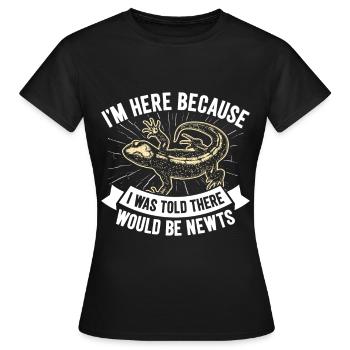 Molch - Frauen T-Shirt - Schwarz - Vorne - AI Model Female 172 dark (172cm)