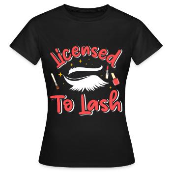 Technologie des cils - T-shirt Femme - noir - Devant - AI Model Female 172 dark (172cm)