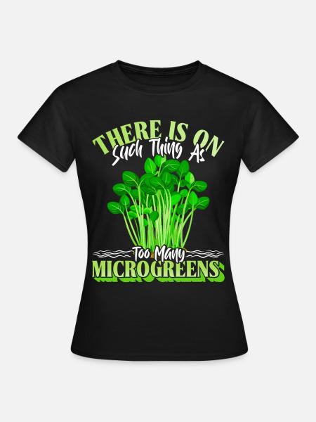 Microgreens Microgreen - Frauen T-Shirt - Schwarz