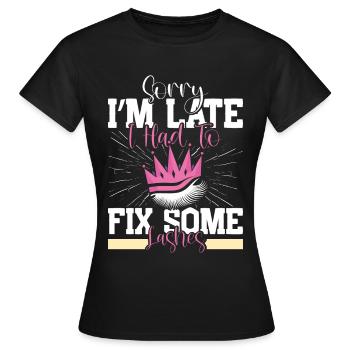 Technologie des cils - T-shirt Femme - noir - Devant - AI Model Female 172 dark (172cm)
