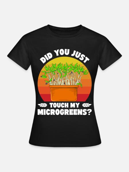 Microgreens Microgreen - Frauen T-Shirt - Schwarz