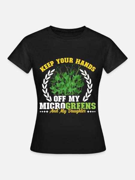 Microgreens Microgreen - Frauen T-Shirt - Schwarz