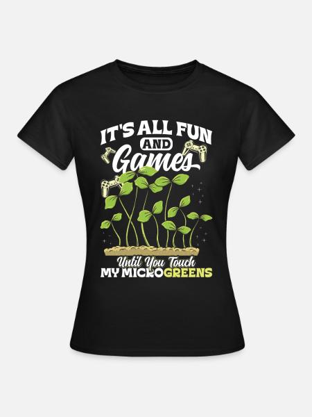 Microgreens Microgreen - Frauen T-Shirt - Schwarz