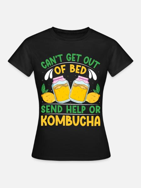 Kombucha Scoby fermented drinks - Frauen T-Shirt - Schwarz