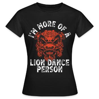 Lion Dance Chinesisches Neujahr Löwentanz - Frauen T-Shirt - Schwarz - Vorne - AI Model Female 172 dark (172cm)
