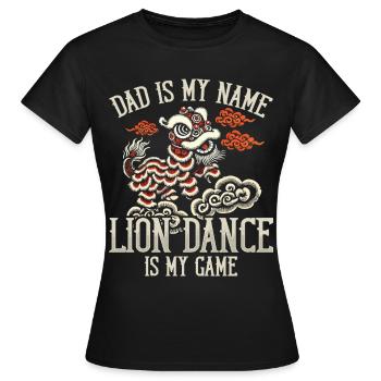 Lion Dance Chinesisches Neujahr Löwentanz - Frauen T-Shirt - Schwarz - Vorne - AI Model Female 172 dark (172cm)