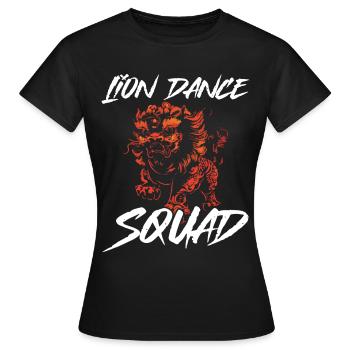 Lion Dance Chinesisches Neujahr Löwentanz - Frauen T-Shirt - Schwarz - Vorne - AI Model Female 172 dark (172cm)