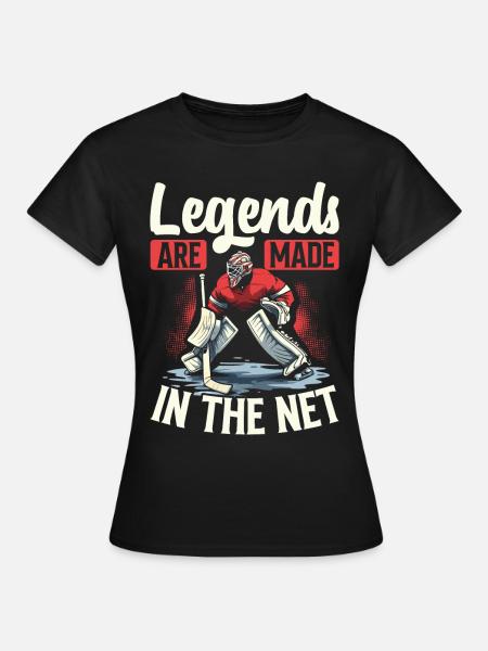 Eishockey Torwart Eishockey Torhüter - T-shirt dam - svart