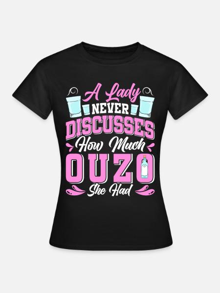 Griechenland Ouzo - Frauen T-Shirt - Schwarz