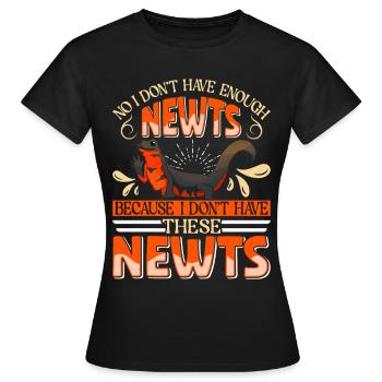 Molch - Frauen T-Shirt - Schwarz - Vorne - AI Model Female 172 dark (172cm)