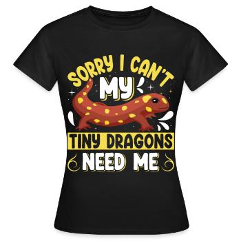 Molch - Frauen T-Shirt - Schwarz - Vorne - AI Model Female 172 dark (172cm)