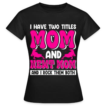 Molch - Frauen T-Shirt - Schwarz - Vorne - AI Model Female 172 dark (172cm)