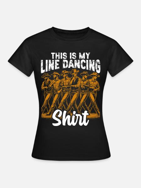 Line Dance, Country Music, Cowboy, Line Dance - Women's T-Shirt - black