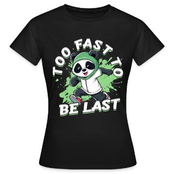 Sprint Leichtathletik Sprinten - Frauen T-Shirt - Schwarz - Vorne - AI Model Female 172 dark (172cm)
