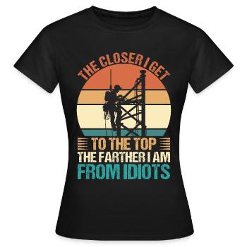 Industrial Climbers Tower Climbers Industrial Climbing - Women's T-Shirt - black - Front - AI Model Female 172 dark (172cm)