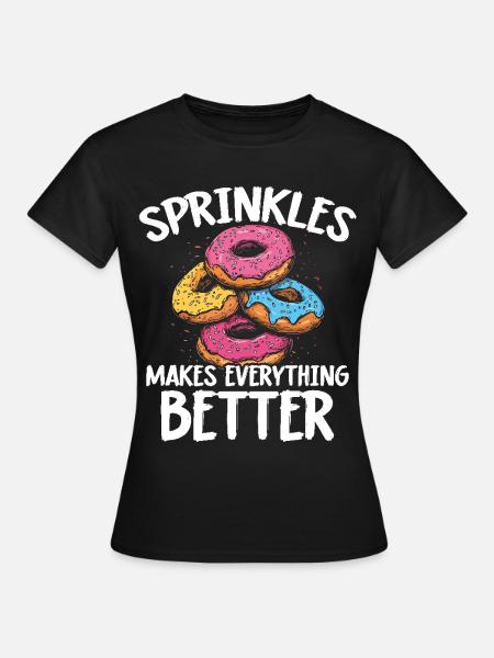 Donuts Donut - Frauen T-Shirt - Schwarz