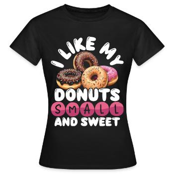 Donuts Donut - Frauen T-Shirt - Schwarz - Vorne - AI Model Female 172 dark (172cm)