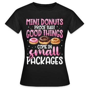 Donuts Donut - Frauen T-Shirt - Schwarz - Vorne - AI Model Female 172 dark (172cm)