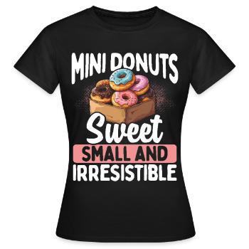 Donuts Donut - Frauen T-Shirt - Schwarz - Vorne - AI Model Female 172 dark (172cm)