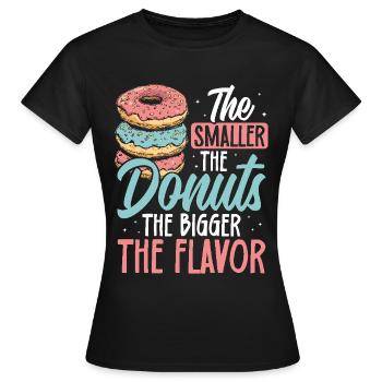 Donuts Donut - Frauen T-Shirt - Schwarz - Vorne - AI Model Female 172 dark (172cm)