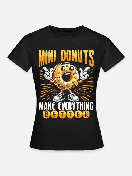 Donuts Donut - Frauen T-Shirt - Schwarz